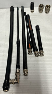 Lot of 6 Rubber Duck CB Radio Screw ANTENNAS with 2 Screw Adapters