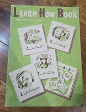 1941 Vintage LEARN HOW BOOK 170 Original Version Crochet/ Knitting/ Embroidery