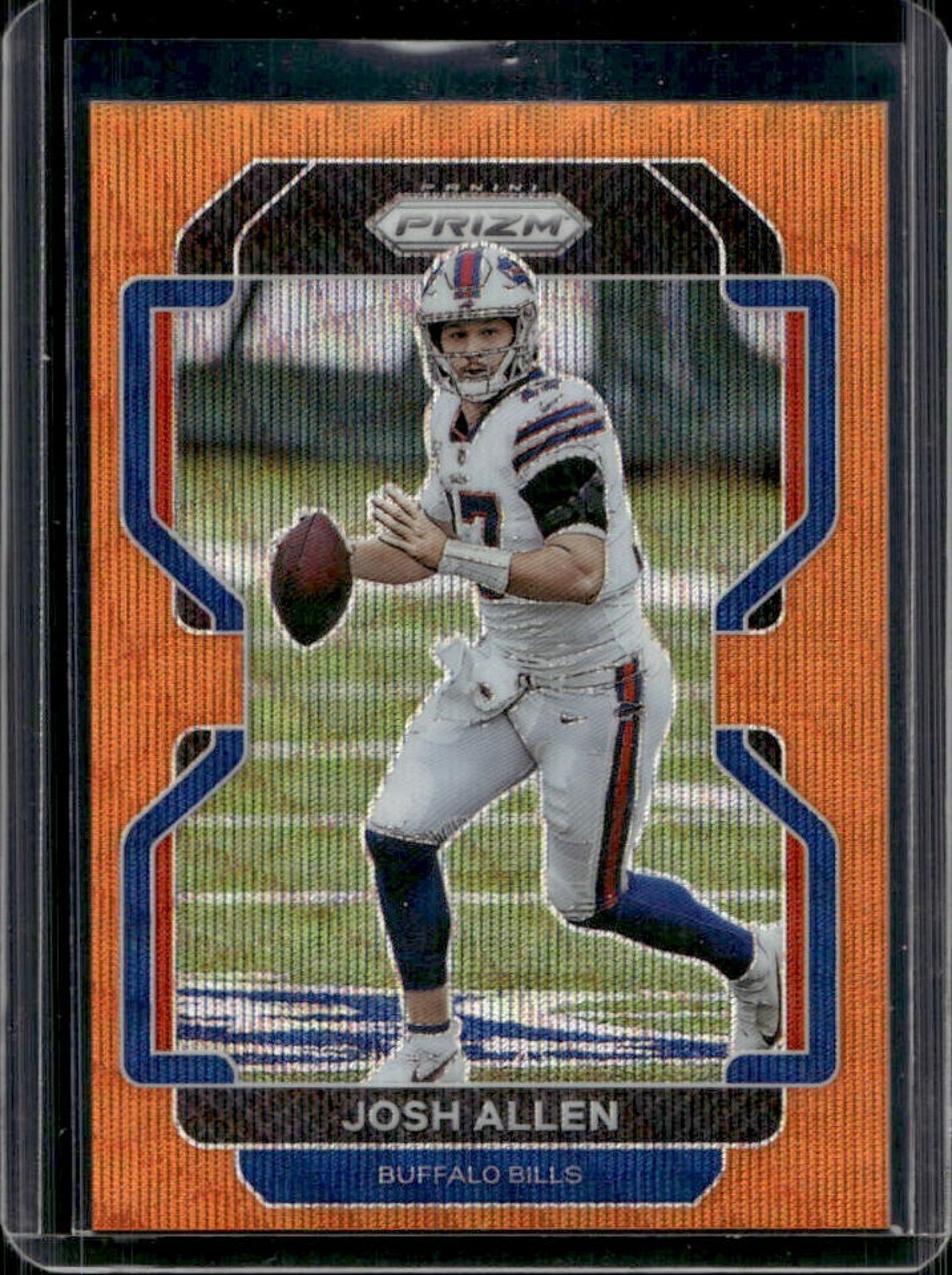 2021 Panini Prizm Josh Allen Orange Wave #/60 Bills