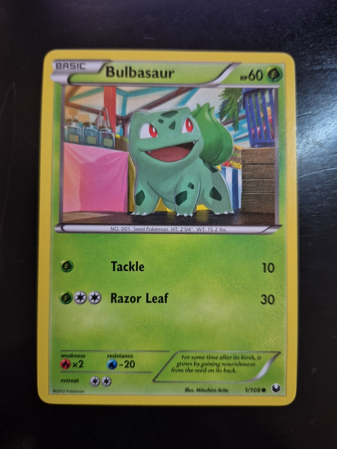 Pokémon - Bulbasaur - 1/108 - Common - Dark Explorers -NM