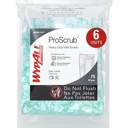 Wypall 91367 Wypall Waterless Industrial Cleaning Wipes (91367), Heavy Duty
