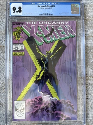 X-Men #251 CGC 9.8 White pages ICONIC SILVESTRI COVER