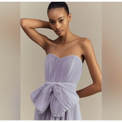 Hutch Cataline Sweetheart Strapless Maxi Dress Anthropologie | eBay