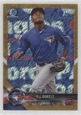 2018 Bowman Chrome Prospects Gold Shimmer Refractor 47/50 DJ Daniels #BCP193 6x9
