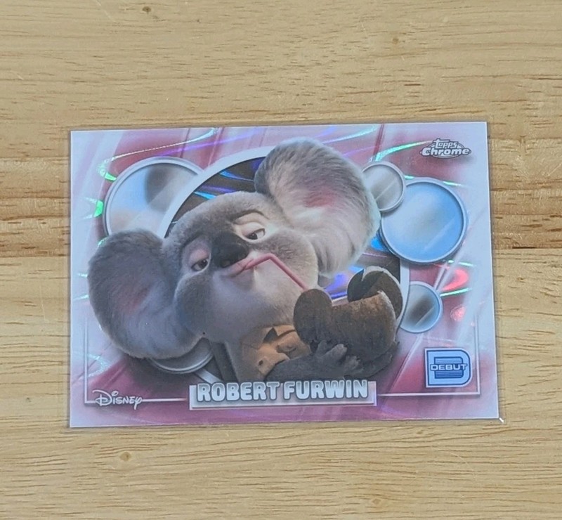 2026 Topps Chrome Disney Robert Furwin RAYWAVE Refractor DEBUT #73 Zootopia 