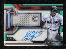 2016 Topps Strata Clearly Authentic Relics Green 6/75 Rusney Castillo Auto 7ut