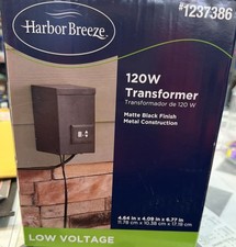 Low Voltage Transformer 120V-12V AC-AC Wall Mount Black