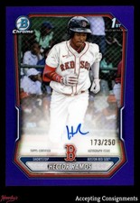 2026 Bowman Chrome Purple Refractor Hector Ramos 1st Rookie AUTO 173/250 Red Sox