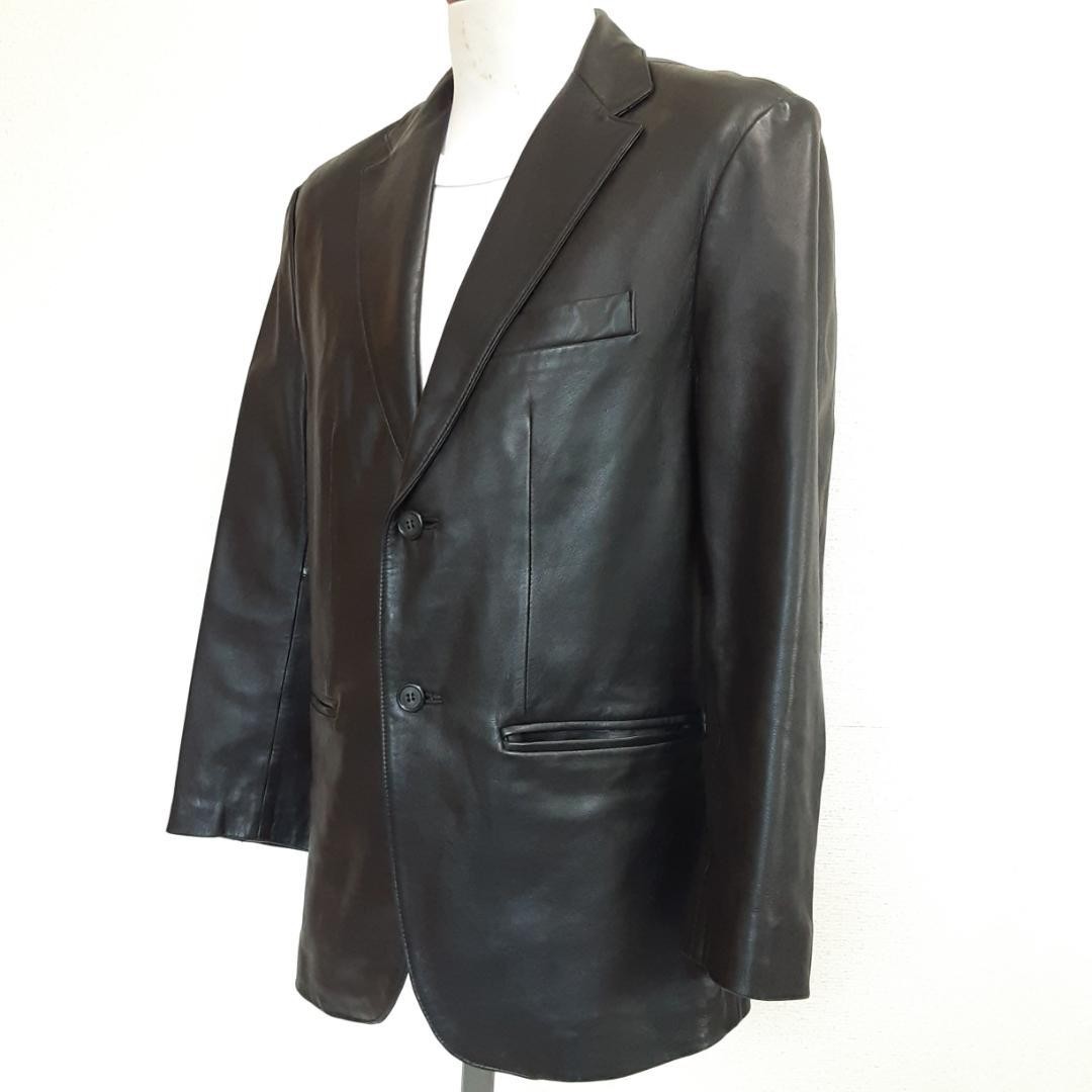 WIND ARMOR Lambskin Leather Jacket Black Size S