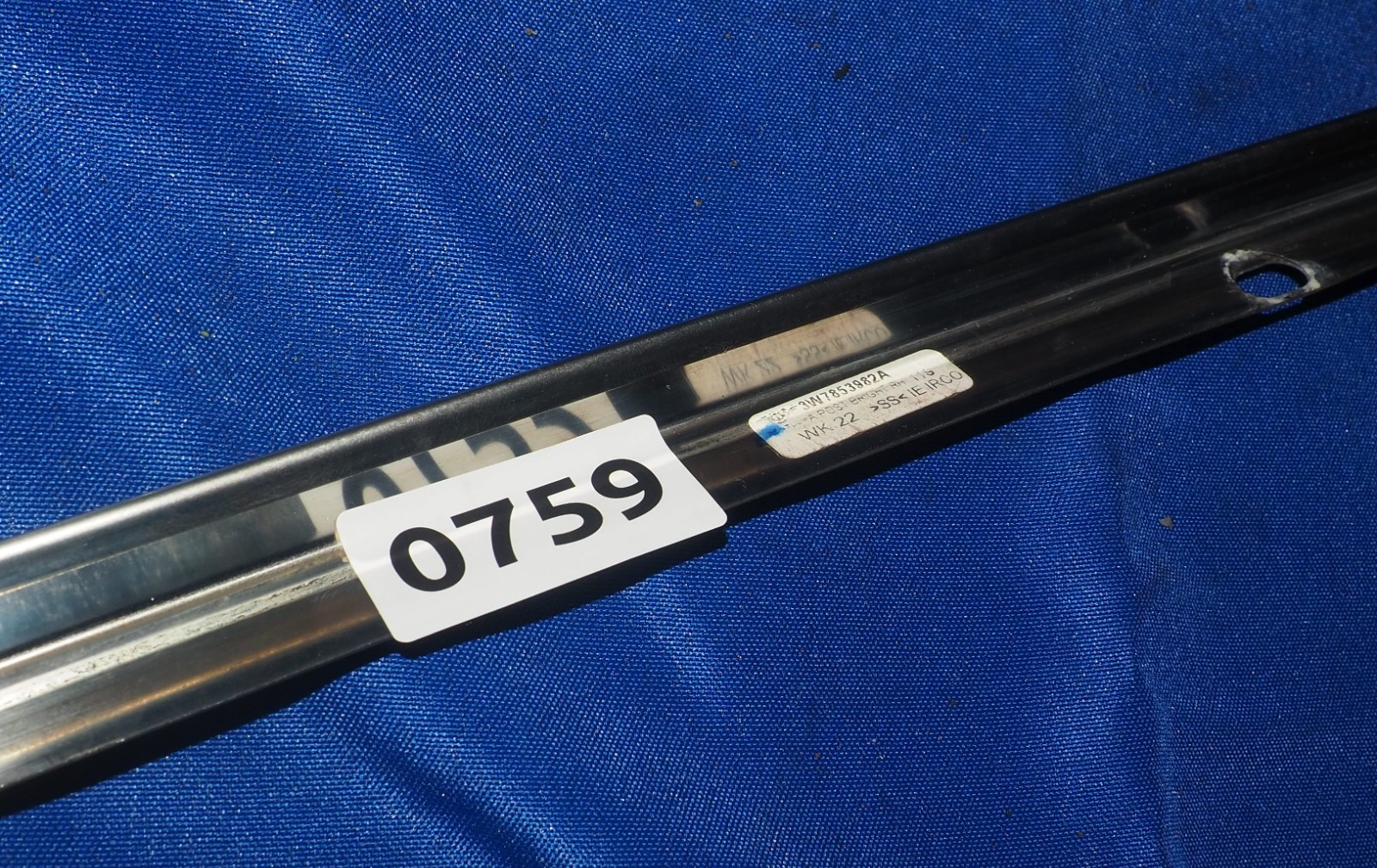 2006-2018 Bentley Continental GTC Passenger Right A Pillar Chrome Molding Trim