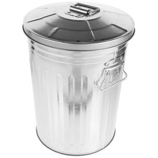 Trash Can with Lid ​outdoor Waste Bin Big Garbage Cans for outside