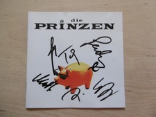 Die Prinzen Autogramme signed CD Booklet "Schweine"