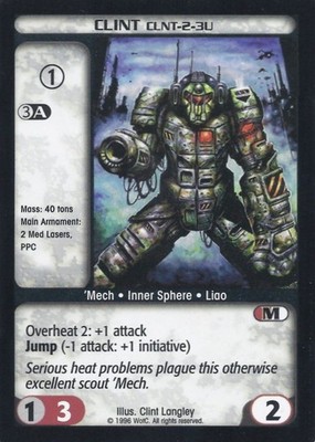 Clint (CLNT-2-3U) - Limited - Battletech CCG