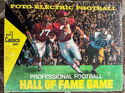 Cadaco Foto-Electric Football Hall of Fame Game 1971 Vintage