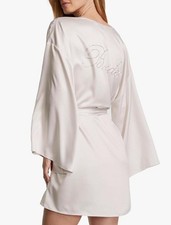 Victoria's Secret Satin Short Robe, beigh, Medium. New