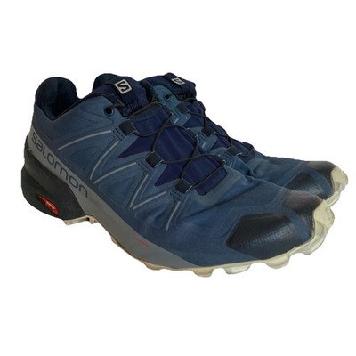 Solomon Speed Cross 5 Trail Hiking Running Shoes Womens 9.5 42 Blue Ortholite