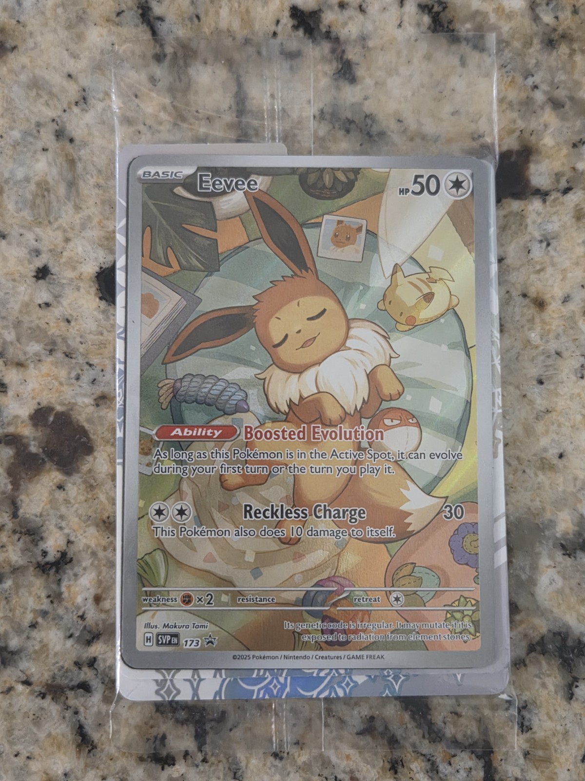 Eevee #173 Black Star Promo SVP EN Pokemon Prismatic Evolutions, SEALED