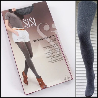 SiSi Cotton Melange warme weiche dicke blickdichte Baumwollstrumpfhose ohne... - Bild 1 von 4