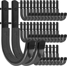 34 Pack Gun Rack Wall Mount, Gun Rack Bulk for Wall, Horizontal Metal Gun Rack f