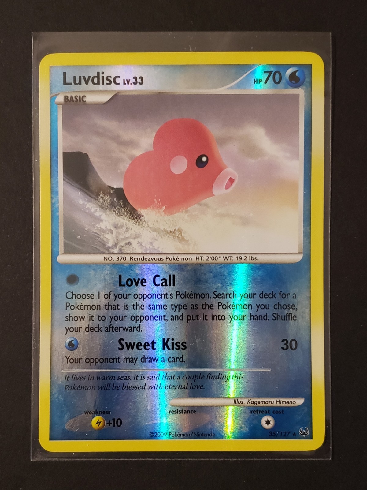 Pokemon TCG Luvdisc Reverse Holo Pokemon Card