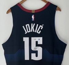 Nikola Jokić Signed Denver Nuggets Nike ADV NBA Authentic City Jersey USASM BAS