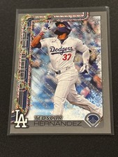 2025 Topps Holiday Teoscar Hernandez Metallic Snowflake Parallel Card NM