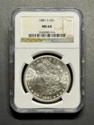 1881-S $1 Morgan Dollar - MS-64 NGC 3545080-016