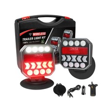 Wireless Trailer Lights 110  Rotatable, Magnetic LED Tail Light for Towing