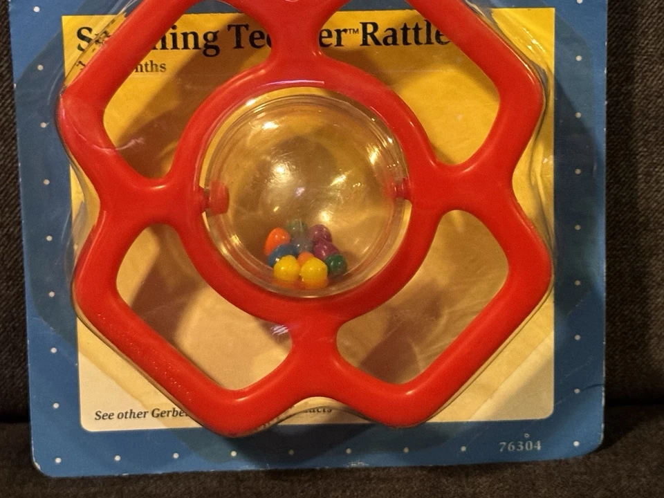 NEW Gerber Playthings 1991 Spinning Teething Ring Vintage Baby Toy NEW - Image 3 of 4