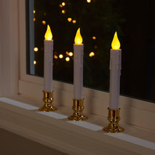 GE StayBright 6-Pack 9.25-in Flickering Battery-operated LED Candle