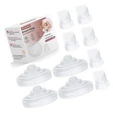 10PCS Breast Pump Parts, 6Pack Silicone Duckbill Valve  4Pack Silicone Diaph...