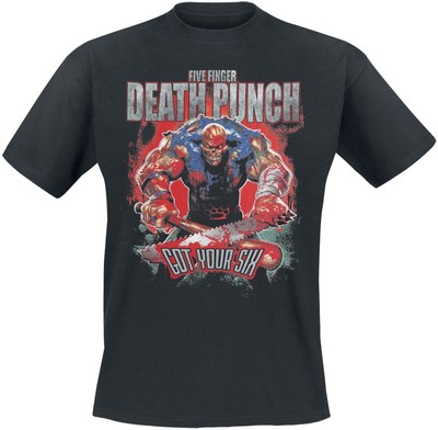 Five Finger Death Punch T-Shirt Herren Got your six schwarz