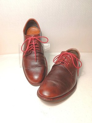 Herren Lederschuhe Gr. 42 Rotbraun Echtleder Derby Business Schuhe Ledersohle