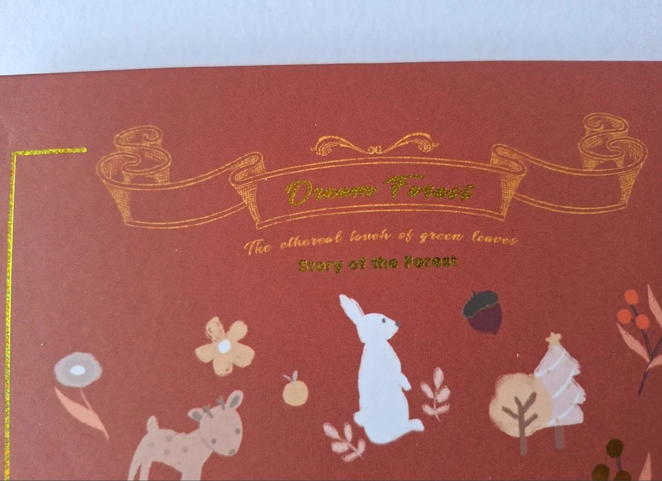 Cuaderno NUEVO Dream Forest-El toque etéreo de hojas verdes 1 unidad Foto 3 de 4