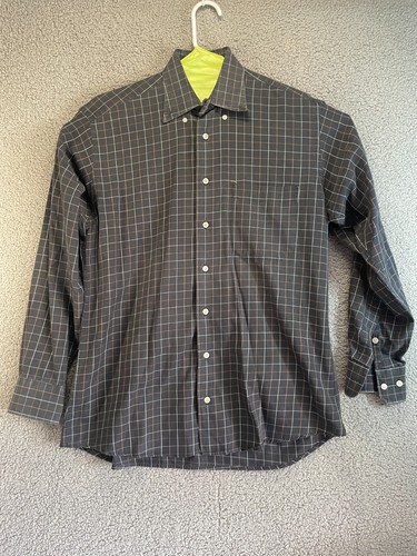 Gitman Bros, Gitman Bros. Vintage Made in USA Classic Gingham Plaid Shirt M