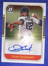 TOUKI TOUSSAINT 2021 OPTIC 1987 RETRO AUTO  CARD # RS87-TT - ANGELS