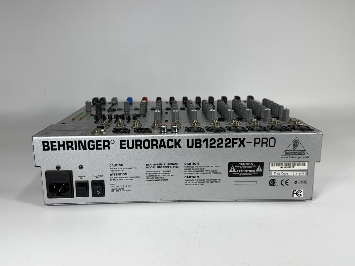 Behringer Eurorack UB1222FX-PRO 16-Input Mic/Line 12-Channel Mixer