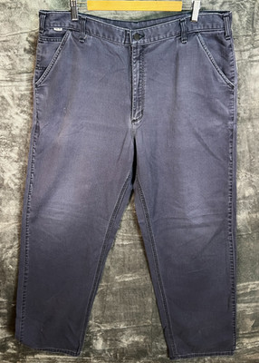 Carhartt FR Flame Resistant Work Pants Navy Men s 40 x 34 Milliken Fabric