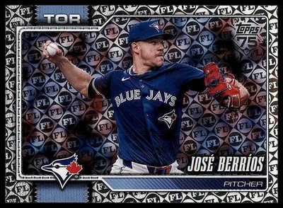 Jose Berrios 2026 Topps #272 Spring Training Holiday Blue Jays