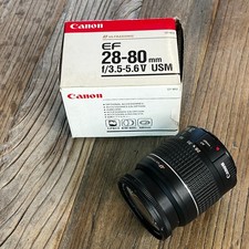 Canon EF 28-80mm f/3.5-5.6 V USM Ultrasonic Zoom Lens with Original Box EF Mount