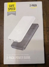 2 Safe Speed 2 Pack Power Bank ~ New
