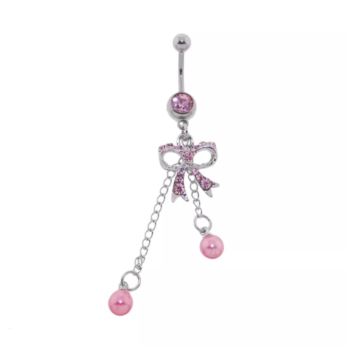 Belly piercing pink store