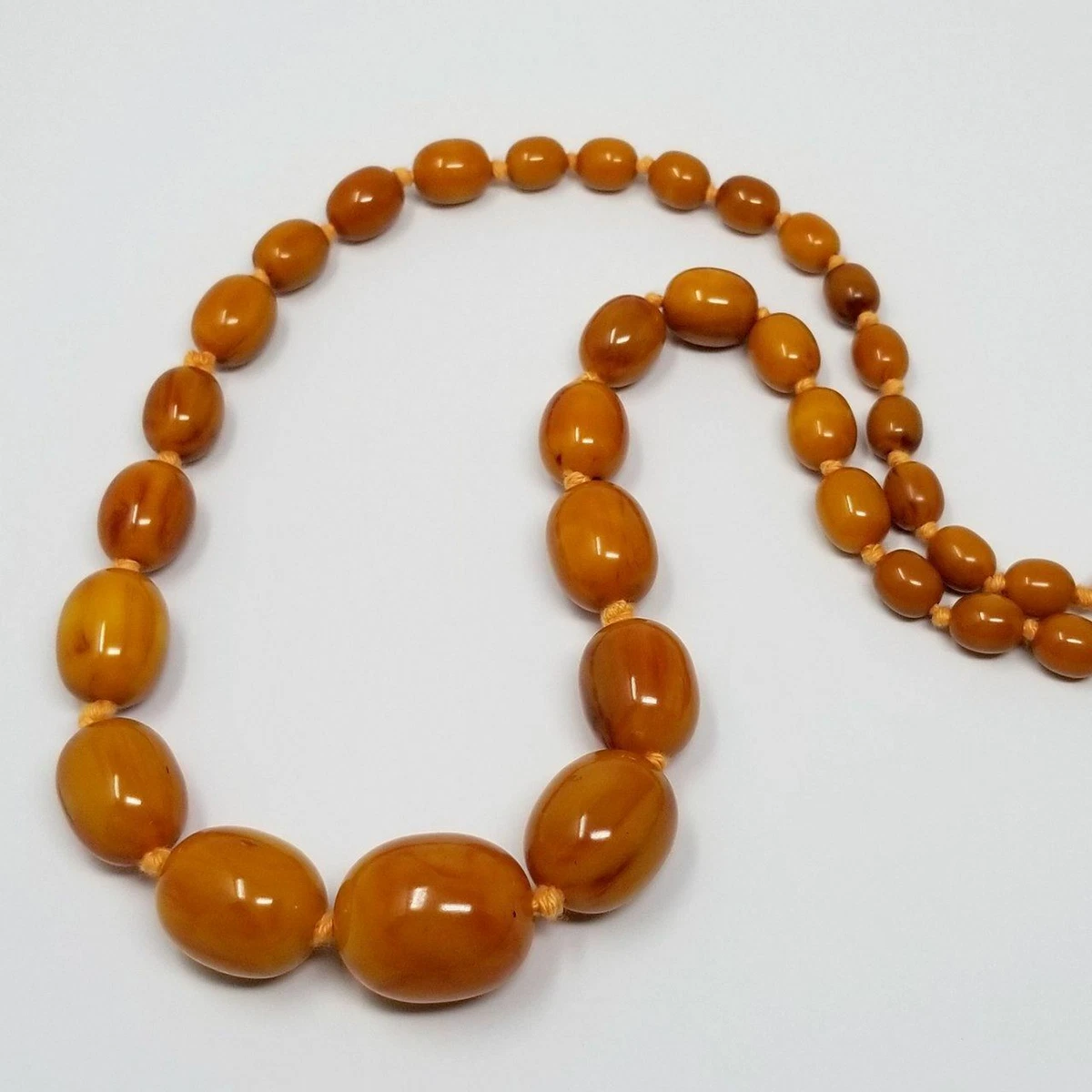 Amber bakelite necklace clearance