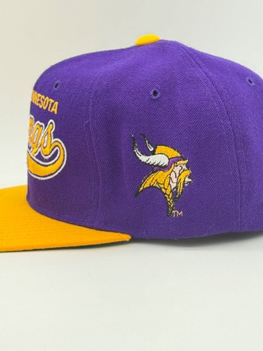 Minnesota Vikings Starter NFL 100% Wool Vintage Football Snapback Sports Hat Cap - Picture 8 of 13