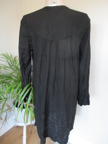 H&M MAMA MATERNITY & NURSING BLACK L/S SHIRT DRESS SIZE S 8-10 BNWT - Picture 2 of 2