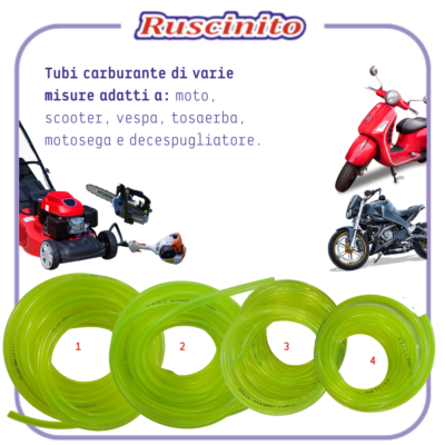 TUBO BENZINA CARBURANTE CON FILTRO SERBATOIO E GOMMINO PER MOTOSEGA TUBO BENZINA CARBURANTE CON FILTRO SERBATOIO E GOMMINO PER MOTOSEGA