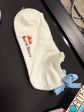 NEW NOS Vintage 1980's Burnt Store FL Women's White Ankle Bow SOCKS Sz 9-11