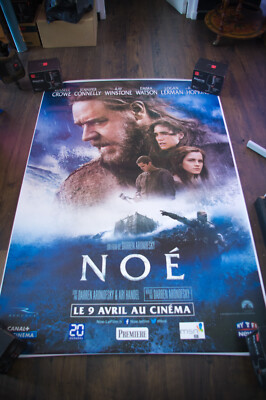 NOAH   Aronofsky French Shelter Rolled DS Vintage Movie Poster Original 2014