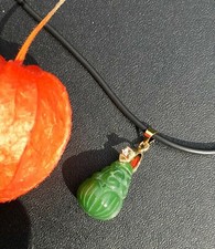 Jade Pendent Necklace Natural Nephrite 20X15 mm 594