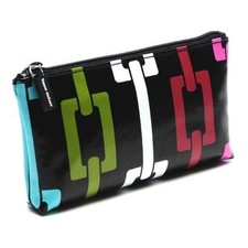 Stylish Cosmetic Purse in Sturdy Coated Canvas in Chain Link design